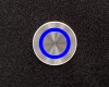 Антивандальная металлическая кнопка ONPOW GQ25PF-11ZE/B/24V/S с подсветкой