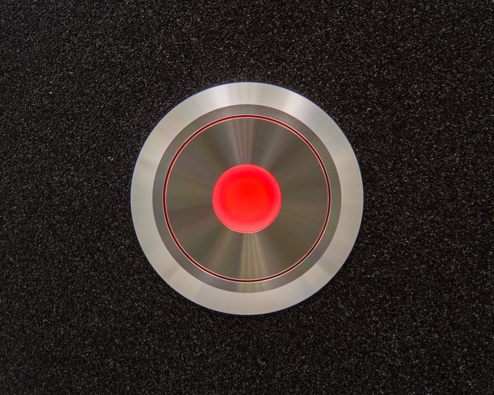 Кнопка металлическая ONPOW GQ28-22D/R/24V/S с подсветкой