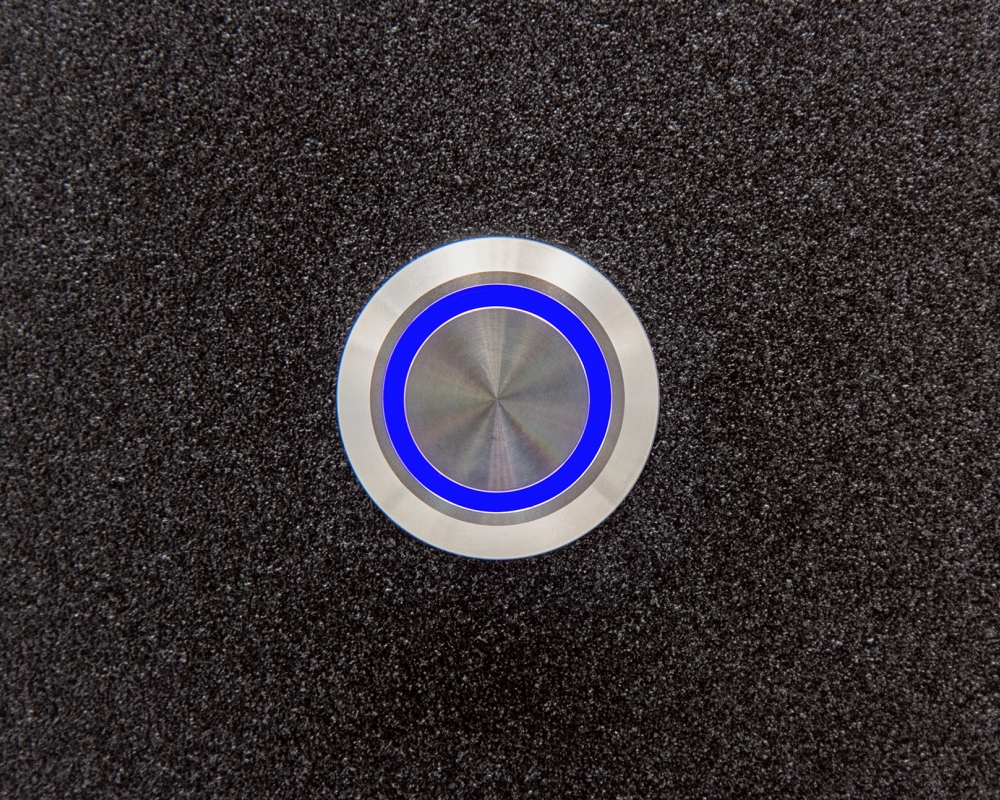 Кнопка металлическая ONPOW LAS1-AGQ-11E/B/24V/S с подсветкой