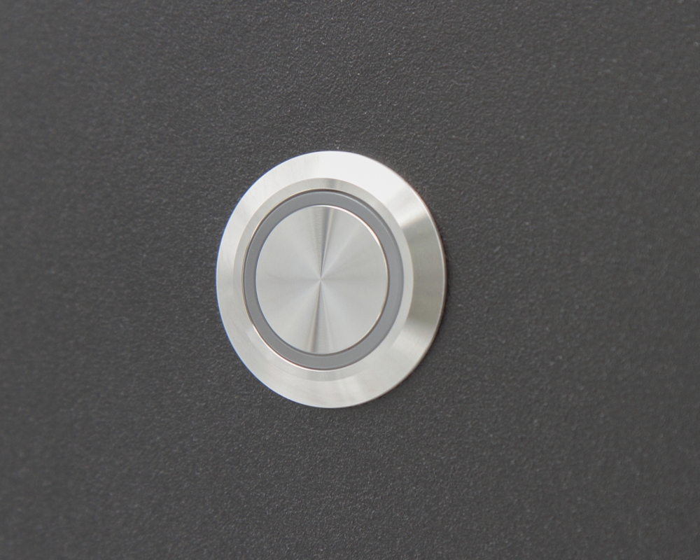 Кнопка металлическая ONPOW LAS1-AGQ-11E/W/24V/S профиль
