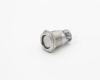 Кнопка металлическая ONPOW LAS1-AGQ-11ZE/B/24V/S в нажатом состоянии