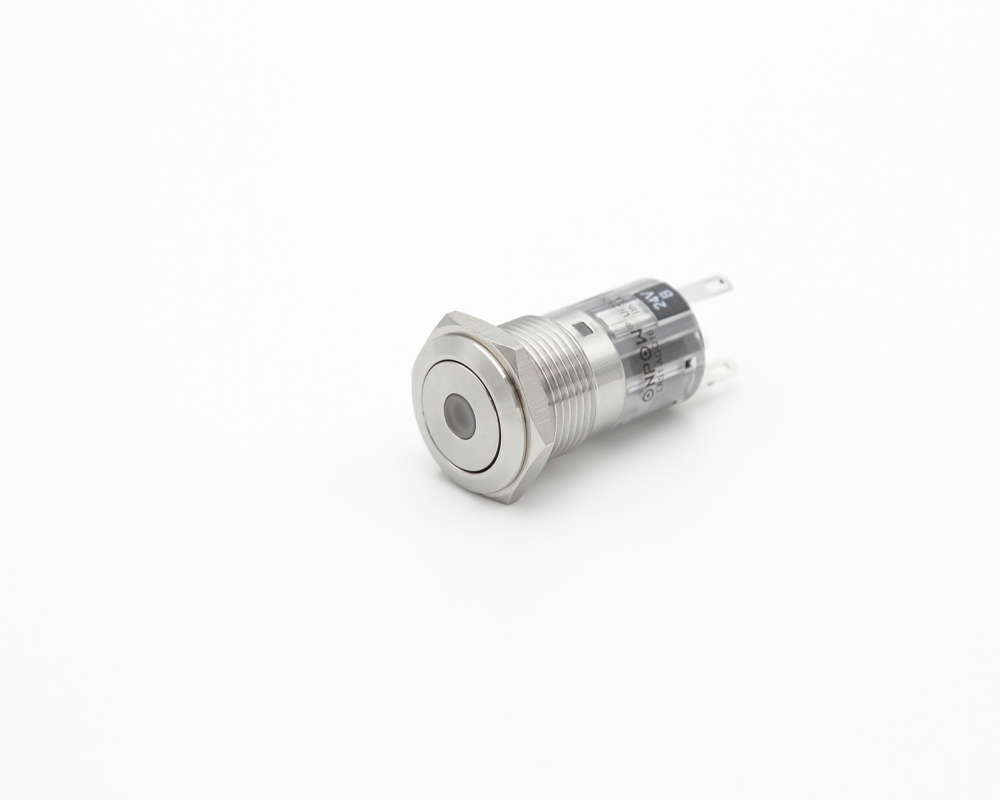 Кнопка металлическая ONPOW LAS1-AGQ16-11D/B/24V/S/P изометрия