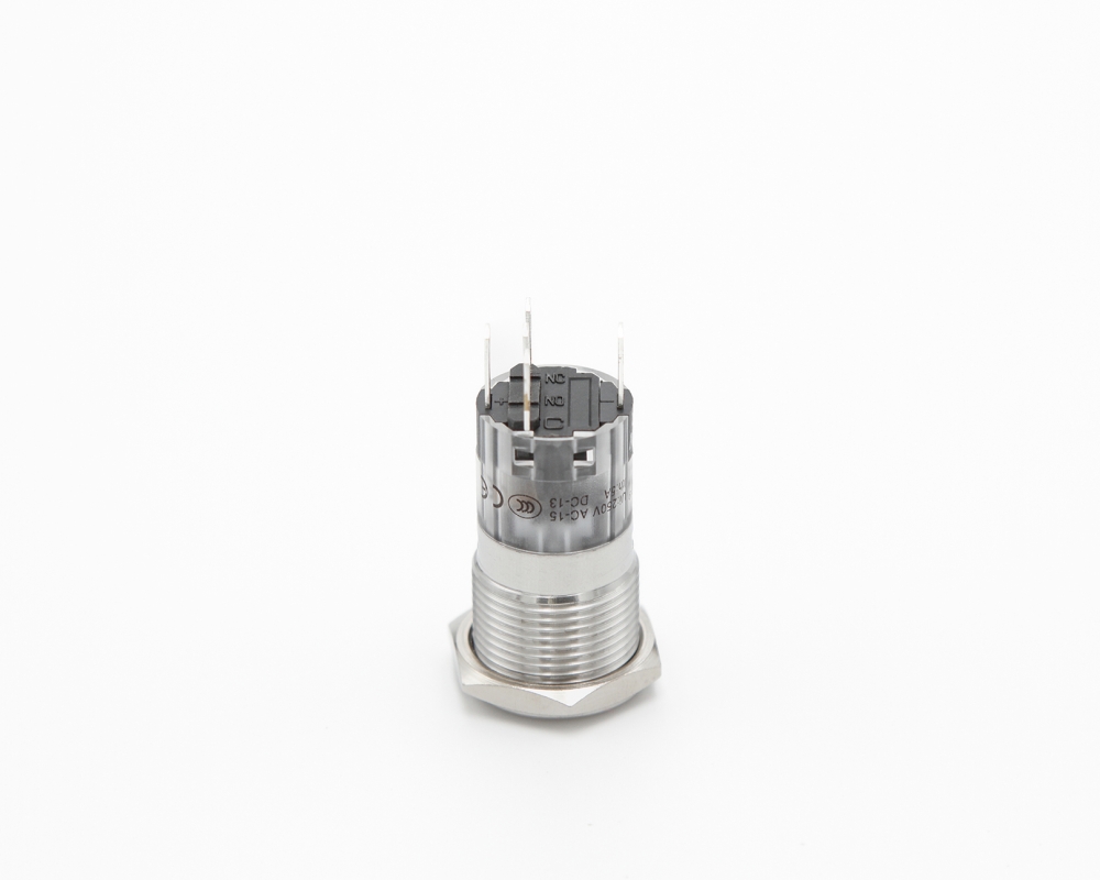 Кнопка металлическая ONPOW LAS1-AGQ16-11D/R/24V/S/P контакты