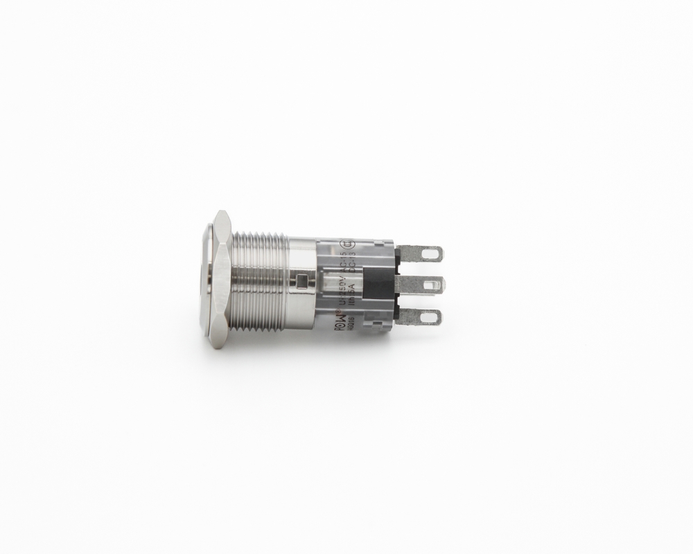 Кнопка металлическая ONPOW LAS1-AGQ16-11D/Y/24V/S/P маркировка