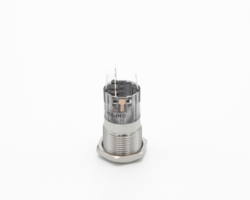 Кнопка металлическая ONPOW LAS1-AGQ16-11ZD/G/24V/S/P контакты