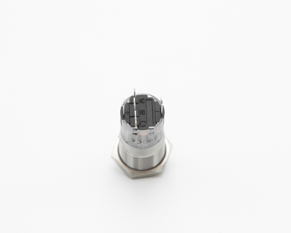 Кнопка металлическая ONPOW LAS1-AGQ16-11ZD/R/24V/S/P контакты