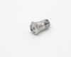 Кнопка металлическая ONPOW LAS1-AGQ16-11ZD/W/24V/S/P в нажатом состоянии