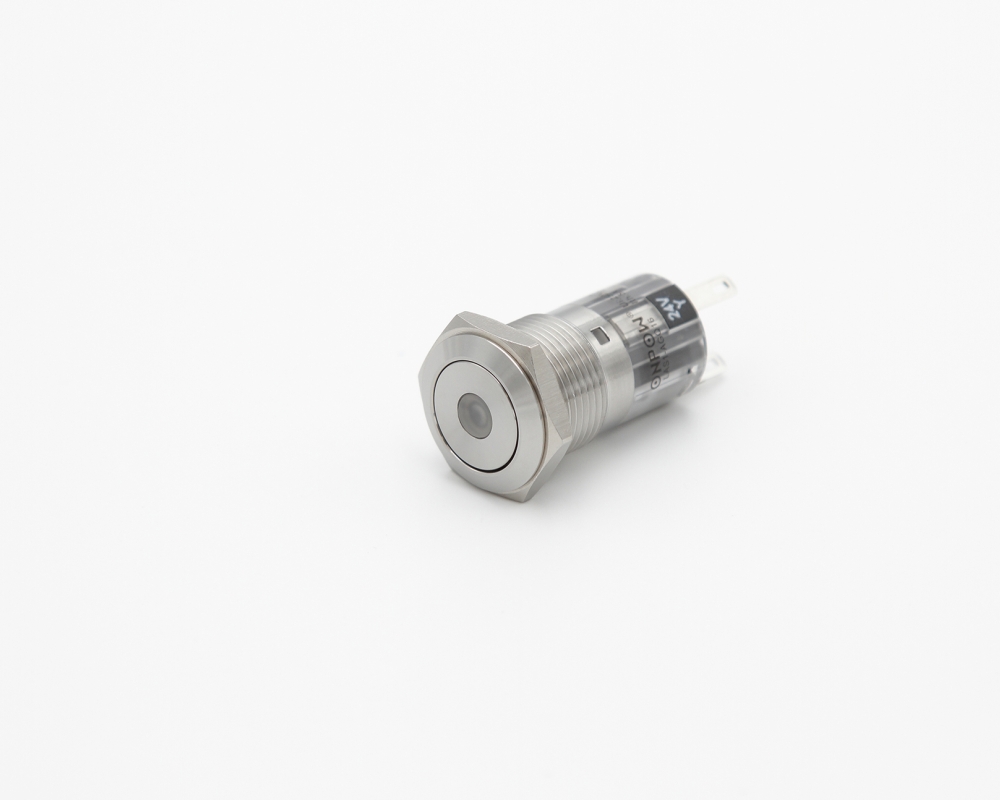 Кнопка металлическая ONPOW LAS1-AGQ16-11ZD/Y/24V/S/P изометрия