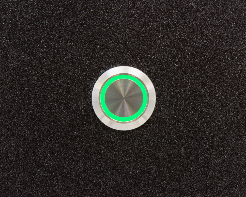 Кнопка металлическая ONPOW LAS1-AGQ16-11ZE/G/24V/S/P с подсветкой
