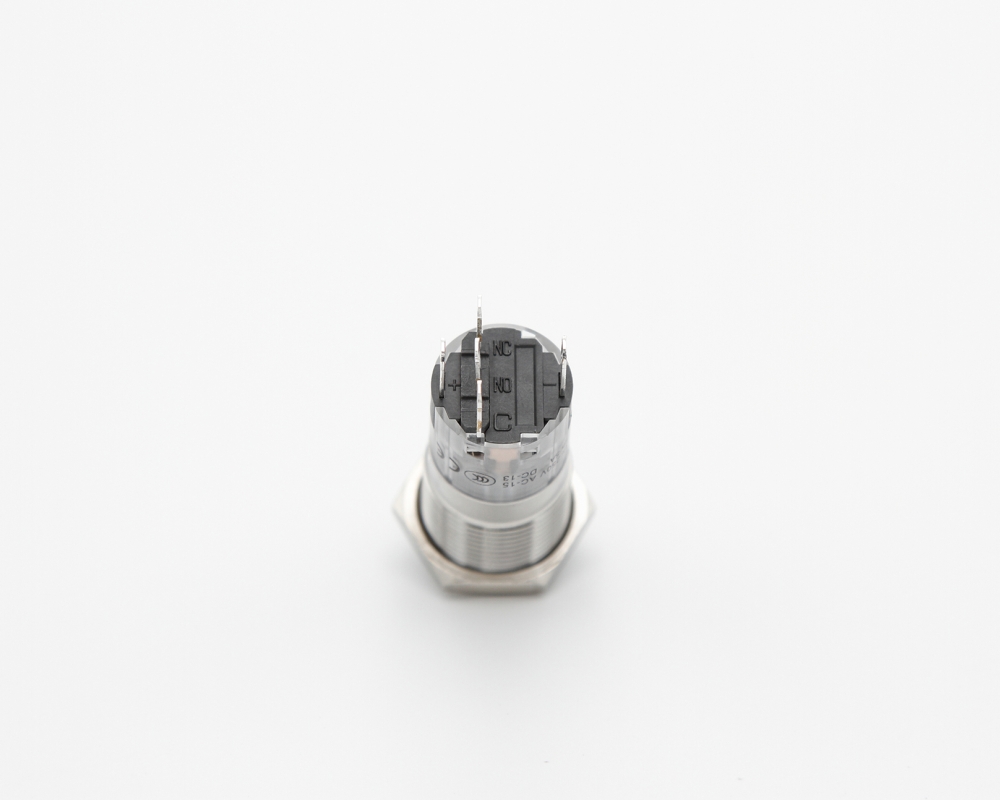 Кнопка металлическая ONPOW LAS1-AGQ16-11ZE/G/24V/S/P контакты