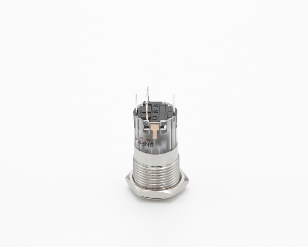 Кнопка металлическая ONPOW LAS1-AGQ16-11ZE/W/24V/S/P контакты