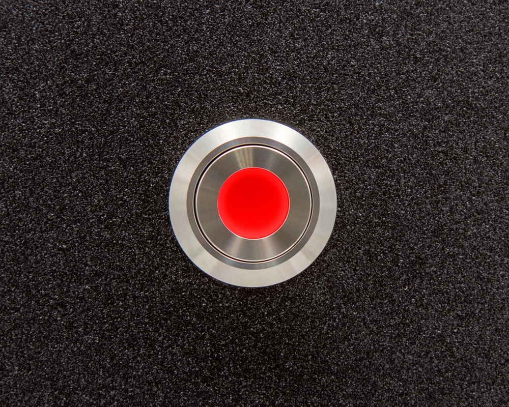 Кнопка металлическая ONPOW LAS1GQ-11D/R/24V/S с подсветкой
