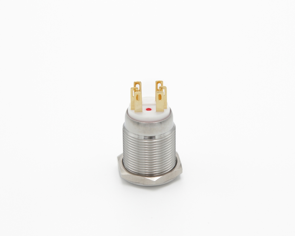 Кнопка металлическая ONPOW LAS1GQ-11D/R/24V/S контакты