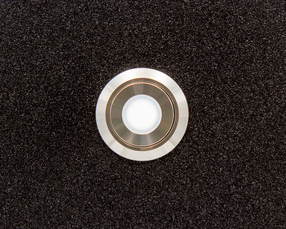 Кнопка металлическая ONPOW LAS1GQ-11D/W/24V/S с подсветкой