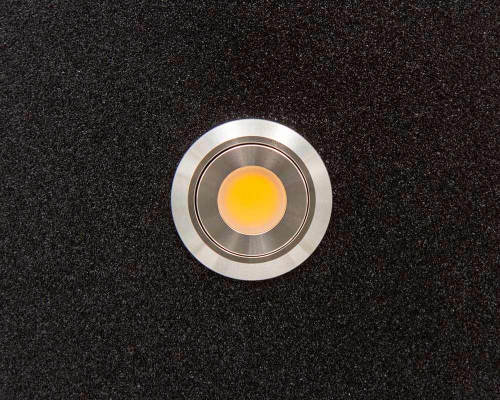 Кнопка металлическая ONPOW LAS1GQ-11D/Y/24V/S с подсветкой