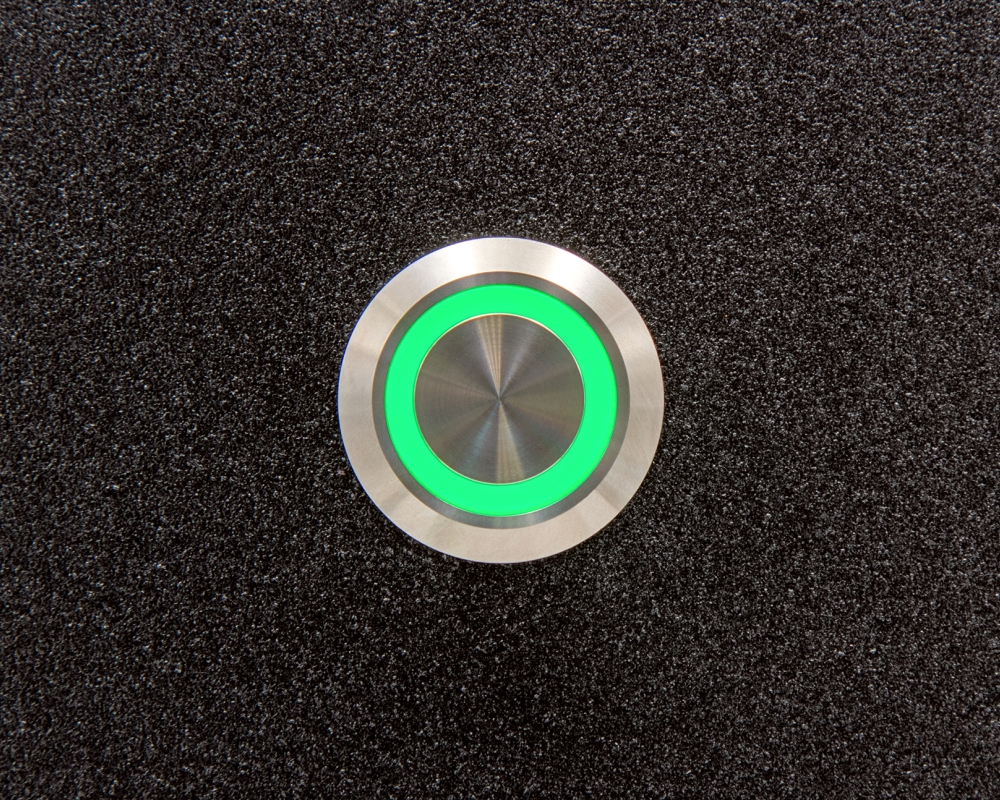 Кнопка металлическая ONPOW LAS1GQ-11E/G/24V/S с подсветкой