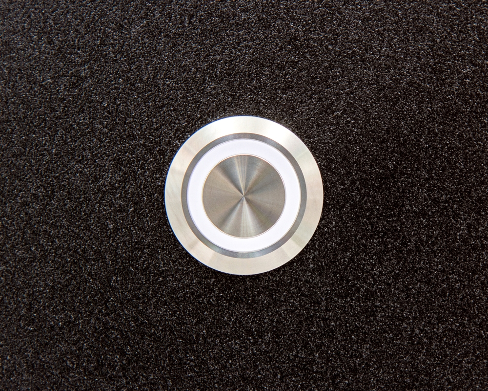 Кнопка металлическая ONPOW LAS1GQ-11E/W/24V/S с подсветкой