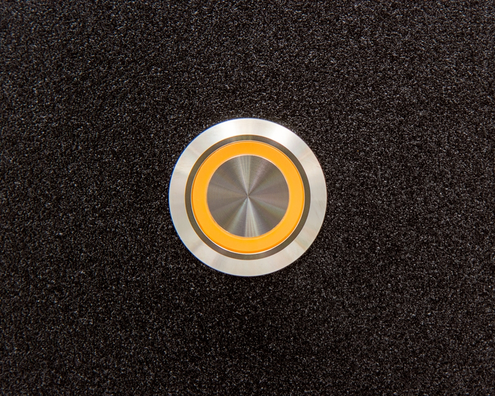 Кнопка металлическая ONPOW LAS1GQ-11E/Y/24V/S с подсветкой