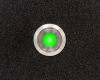 Кнопка металлическая ONPOW LAS1GQ-11ZD/G/24V/S с подсветкой