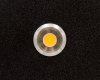 Кнопка металлическая ONPOW LAS1GQ-11ZD/Y/24V/S с подсветкой