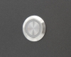 Кнопка металлическая ONPOW LAS1GQ-11ZE/B/24V/S профиль