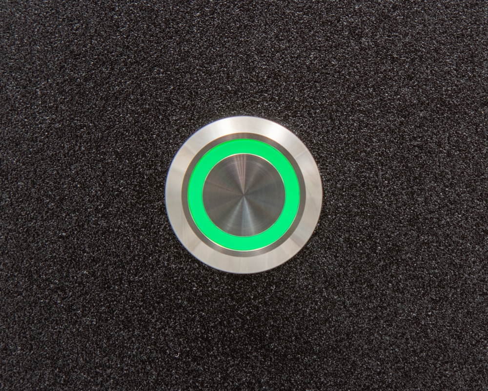 Кнопка металлическая ONPOW LAS1GQ-11ZE/G/24V/S с подсветкой