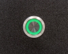 Кнопка металлическая ONPOW LAS1GQ-11ZE/G/24V/S с подсветкой