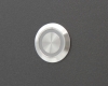 Кнопка металлическая ONPOW LAS1GQ-11ZE/W/24V/S профиль