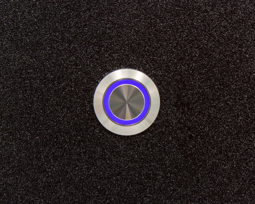 Кнопка металлическая ONPOW MTA16-10E/B/24V/S с подсветкой