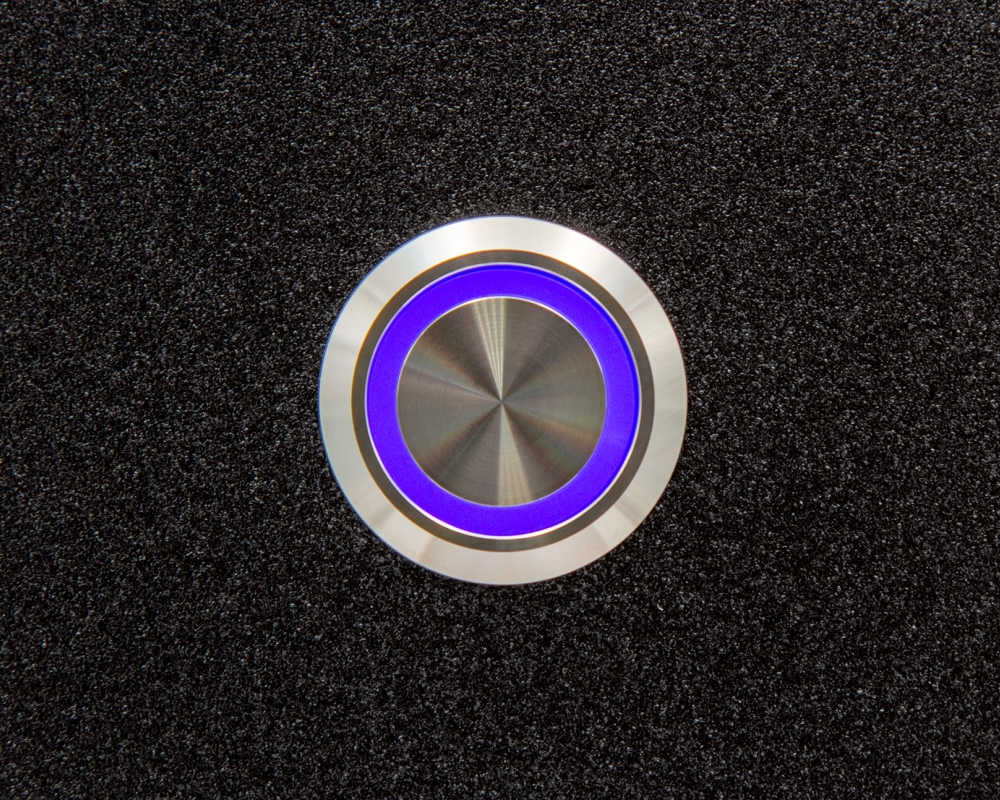 Кнопка металлическая ONPOW6122F-22E/B/24V/S с подсветкой