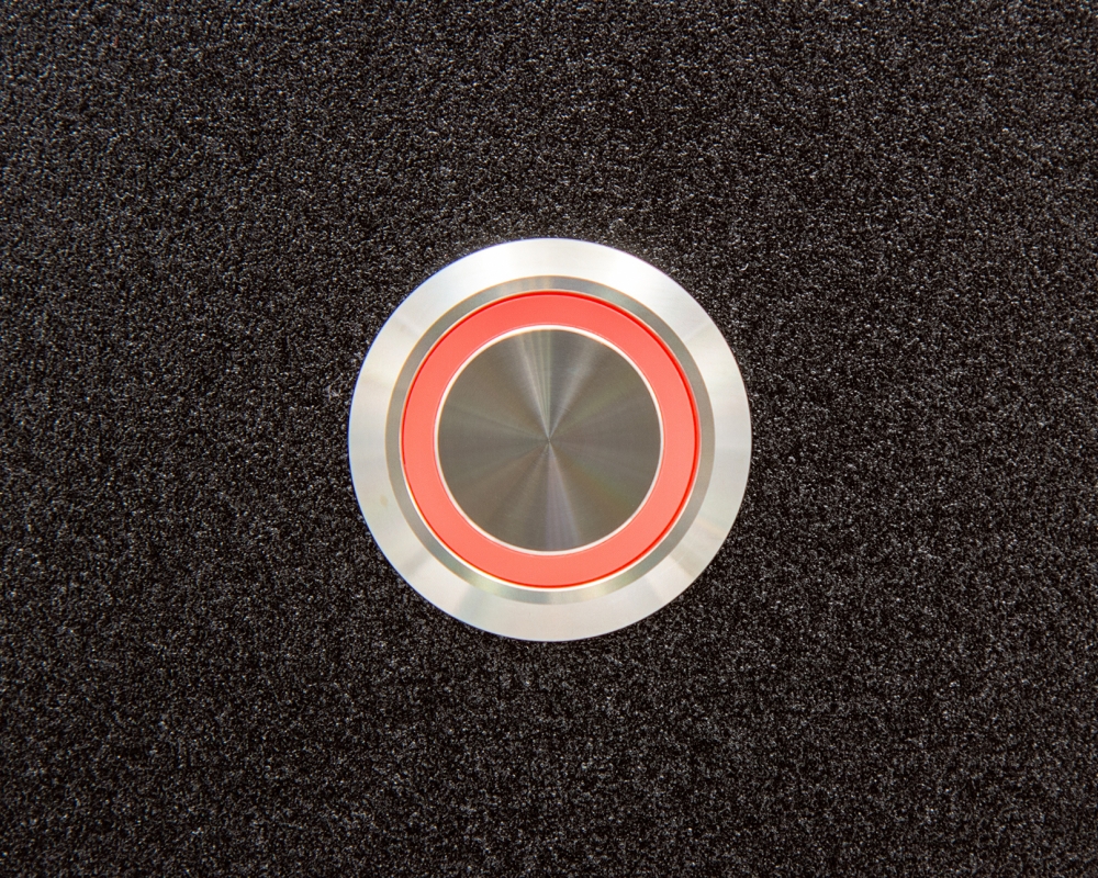 Кнопка металлическая ONPOW6122F-22ZE/R/24V/S с подсветкой