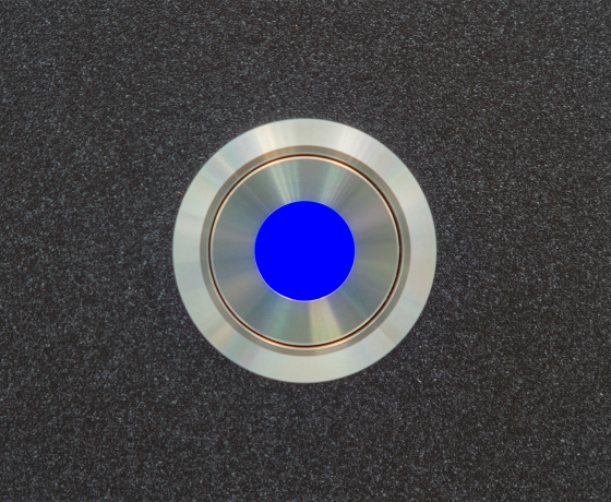 Кнопка антивандальная металлическая ONPOW GQ22-11D/B/24V/S основное фото