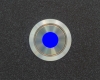 Антивандальная металлическая кнопка ONPOW GQ22-11D/B/24V/S с подсветкой
