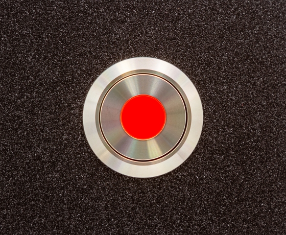 Кнопка антивандальная металлическая ONPOW GQ22-11D/R/24V/S основное фото