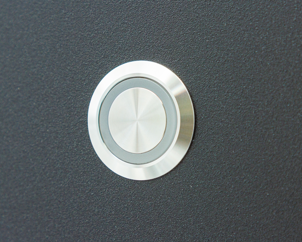 Антивандальная металлическая кнопка ONPOW GQ22-11E/41RGB/12V/S профиль