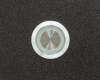 Антивандальная металлическая кнопка ONPOW GQ22-11E/41RGB/12V/S в корпусе
