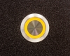 Антивандальная металлическая кнопка ONPOW GQ22-11E/Y/24V/S с подсветкой