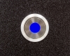 Антивандальная металлическая кнопка ONPOW GQ22-11ZD/B/24V/S с подсветкой