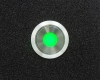 Антивандальная металлическая кнопка ONPOW GQ22-11ZD/G/24V/S с подсветкой