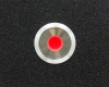 Антивандальная металлическая кнопка ONPOW GQ22-11ZD/R/24V/S с подсветкой