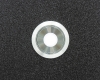Антивандальная металлическая кнопка ONPOW GQ22-11ZD/W/24V/S с подсветкой