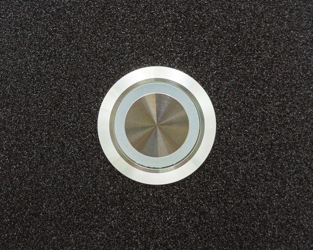 Антивандальная металлическая кнопка ONPOW GQ22-11ZE/R/24V/S в корпусе