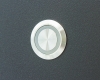 Антивандальная металлическая кнопка ONPOW GQ22-11ZE/W/24V/S профиль