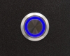 Кнопка металлическая ONPOW GQ25-11ZE/B/24V/S с подсветкой