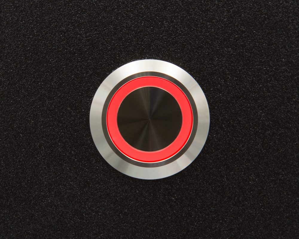 Кнопка металлическая ONPOW GQ25-11ZE/R/24V/S с подсветкой