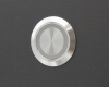 Кнопка металлическая ONPOW GQ25-11ZE/R/24V/S профиль