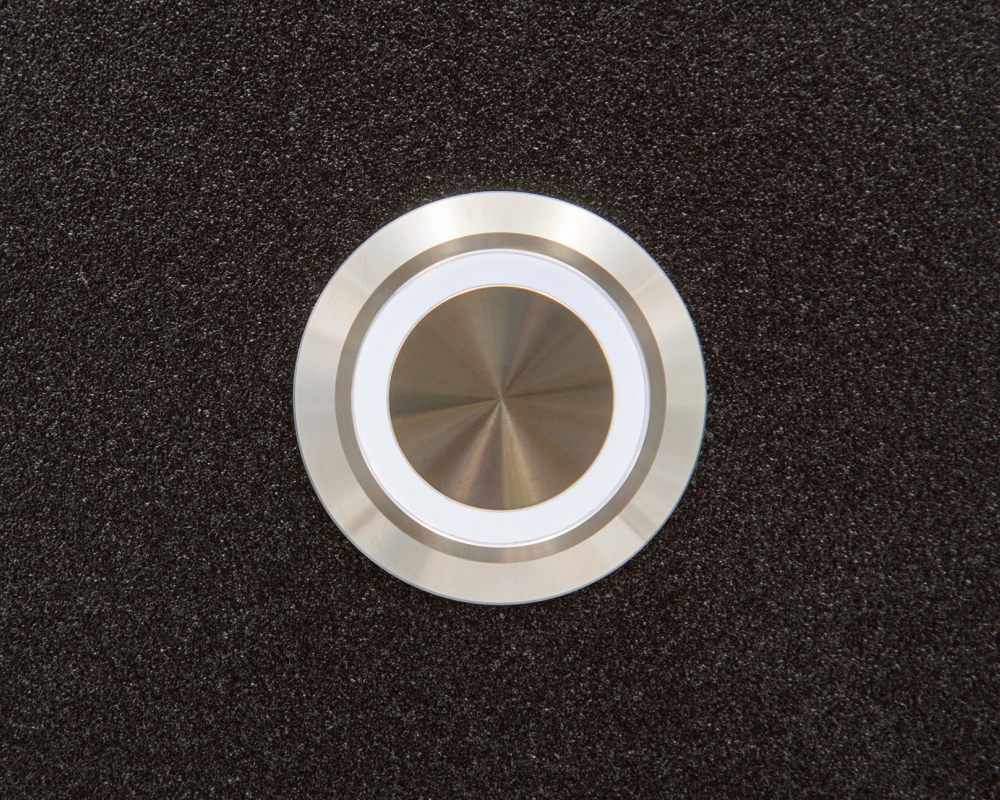 Кнопка металлическая ONPOW GQ25-11ZE/W/24V/S с подсветкой
