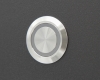 Кнопка металлическая ONPOW GQ25-11ZE/Y/24V/S профиль